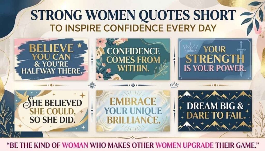 Strong Women Quotes Short to Inspire Confidence Every Day