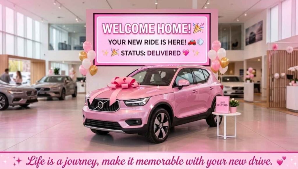 Welcome new car status