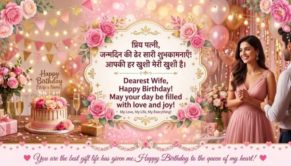 Wife Birthday Wishes In Hindi English