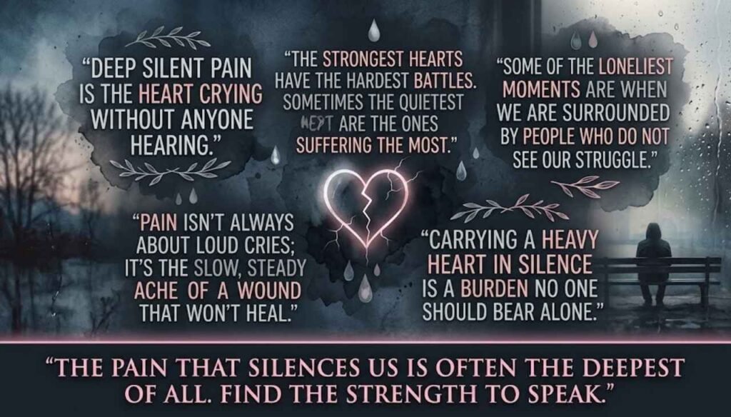 Deep silent pain quotes