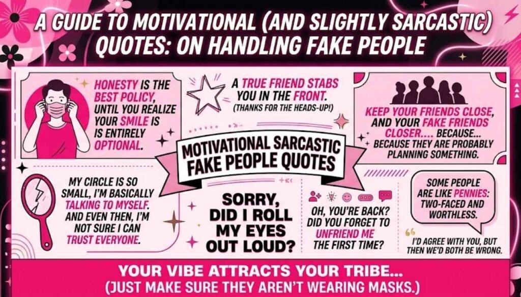 motivational quotes sarcastic fake people quotes