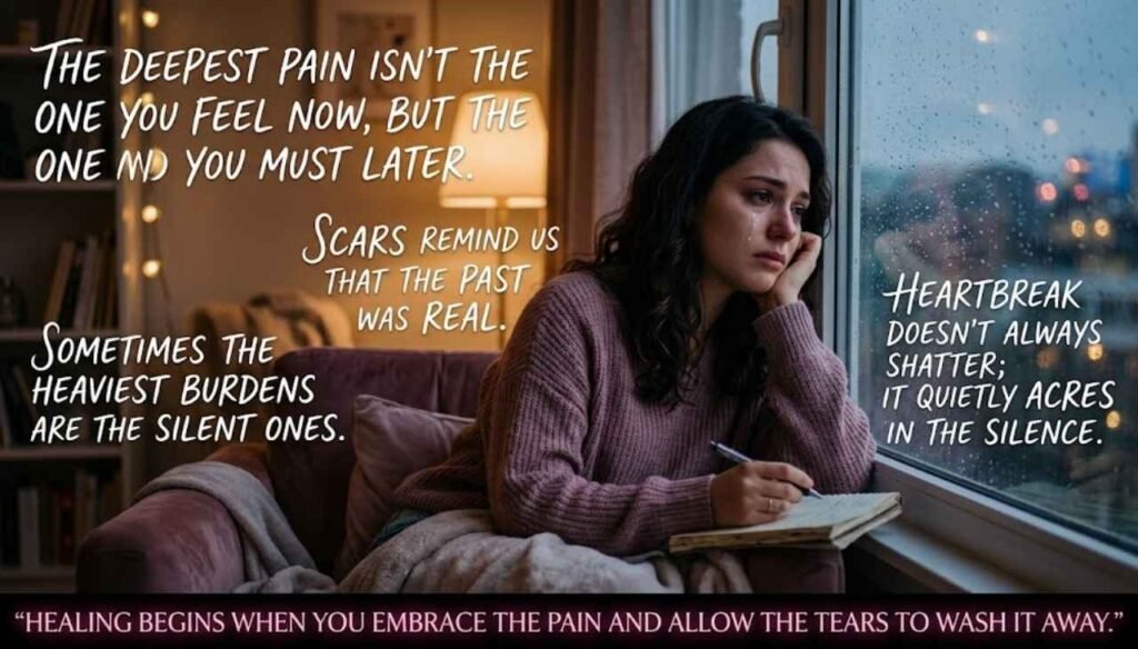 Pain emotional heart touch quotations