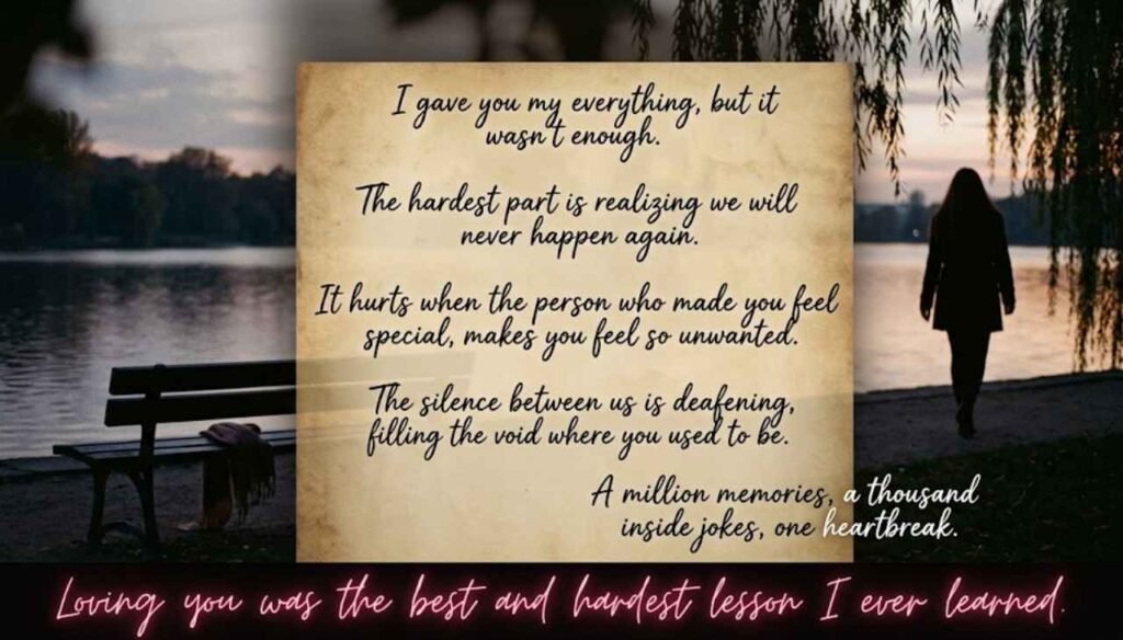 Pain love failure quotes