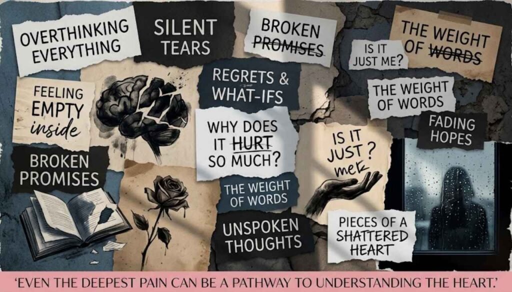 Sad broken thoughts in english