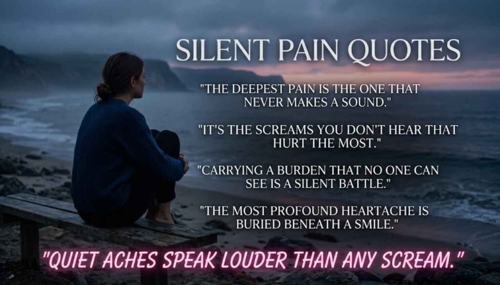 Silent pain quotes