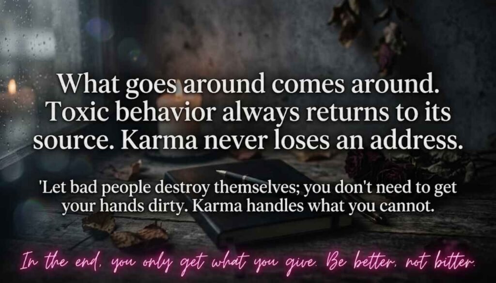 Toxic person quotes about bad people and karma
