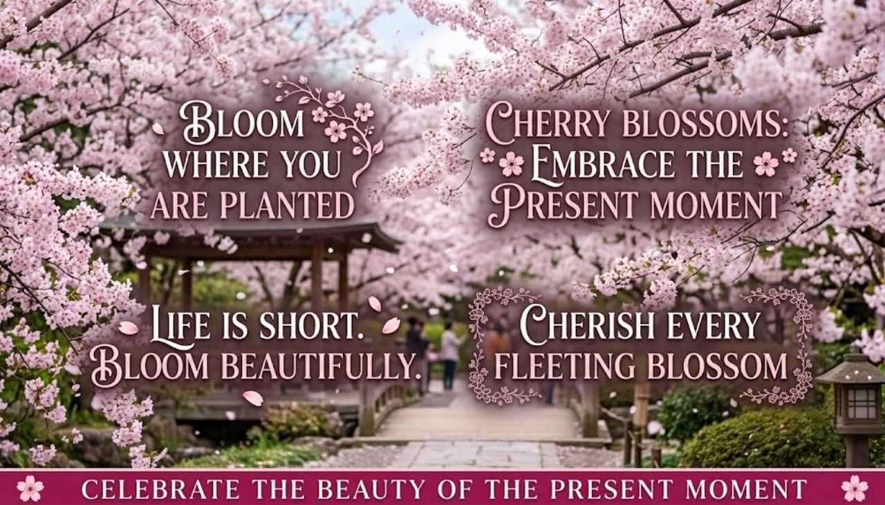 Cherry Blossom Quotes Short