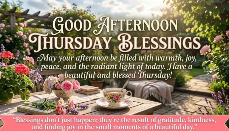 Good afternoon Thursday blessings