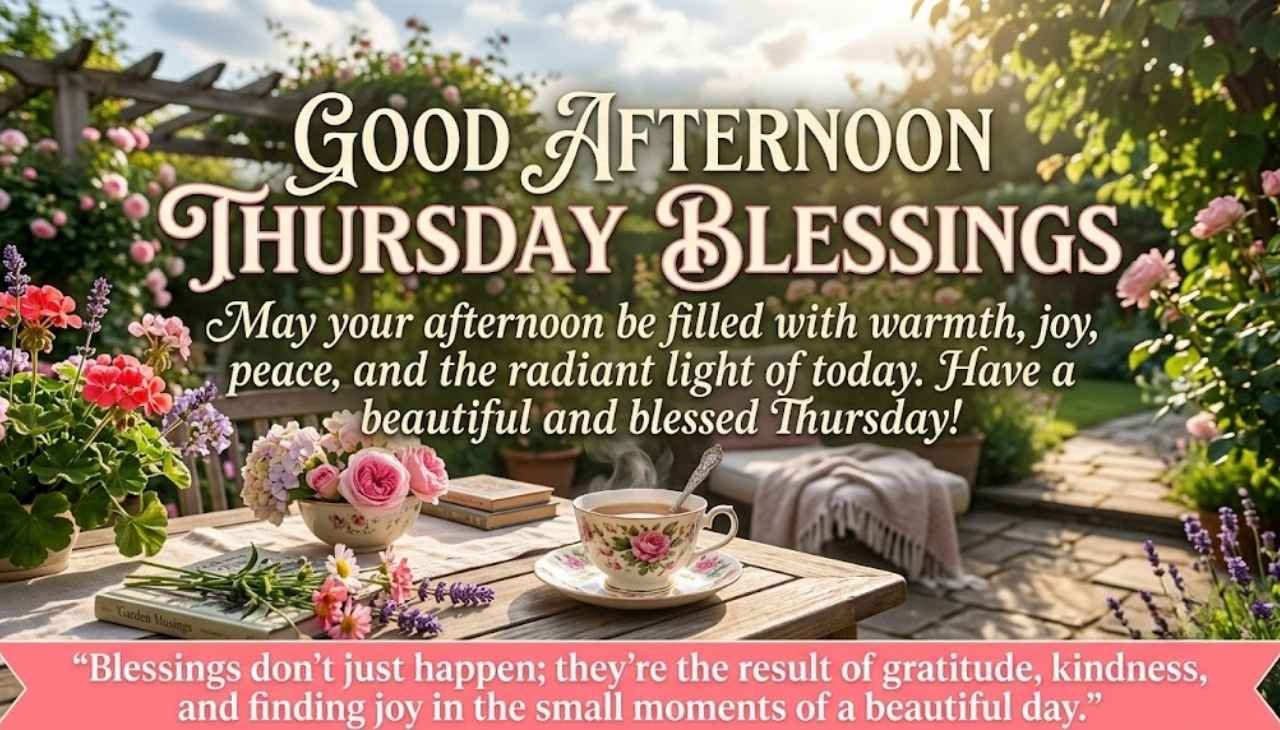 Good afternoon Thursday blessings