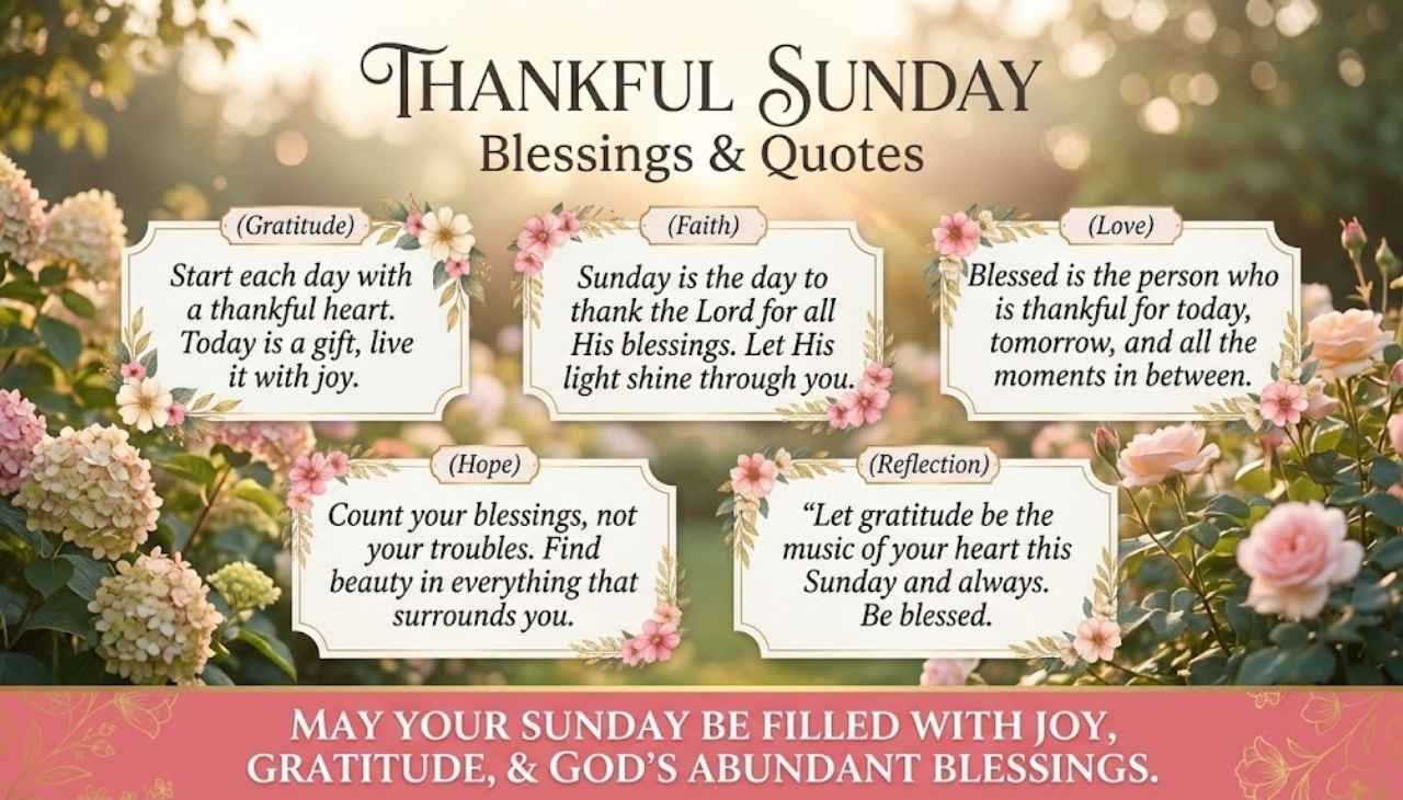 Thankful Sunday Blessings Quotes