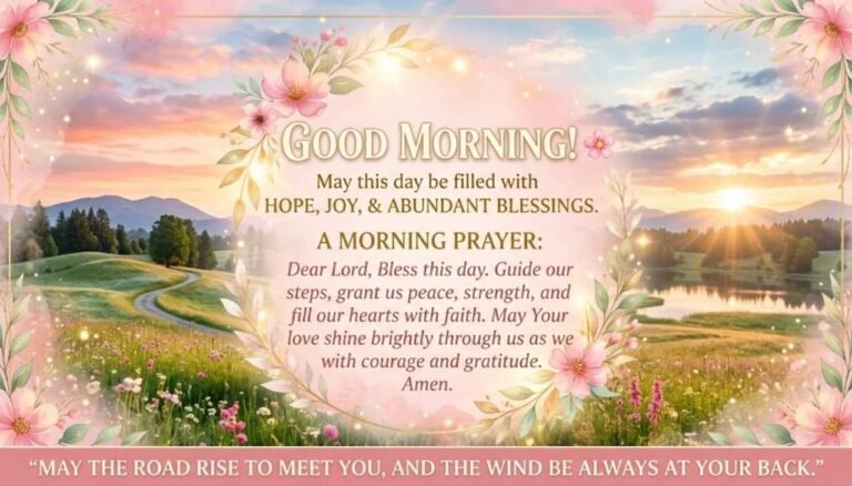 Encouragement positive good morning blessings prayer