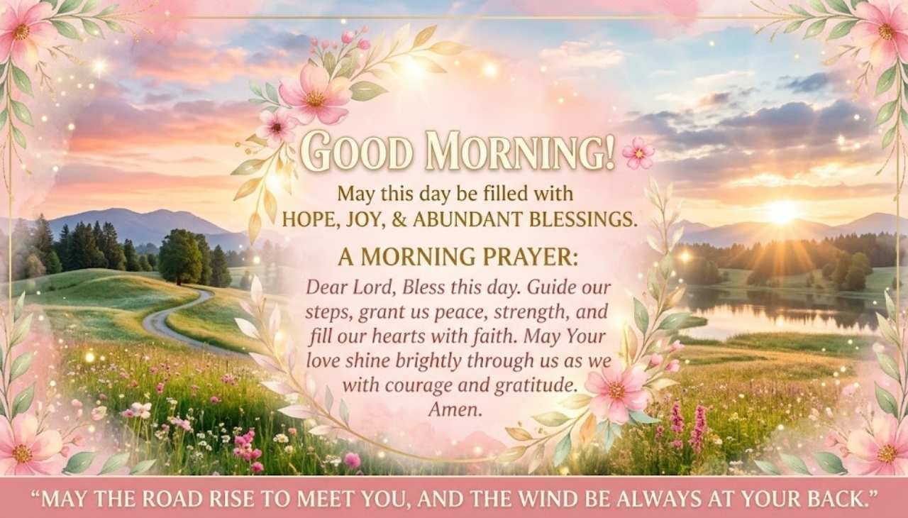 Encouragement positive good morning blessings prayer