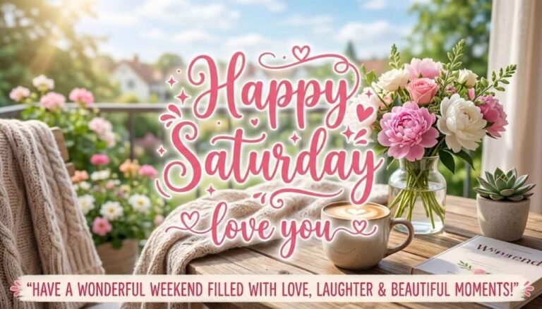 Happy Saturday Love You