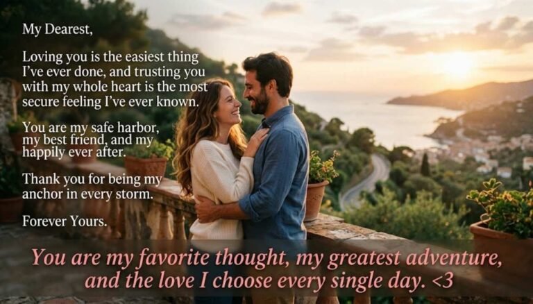 Heart-Touching Love and Trust Messages for Him