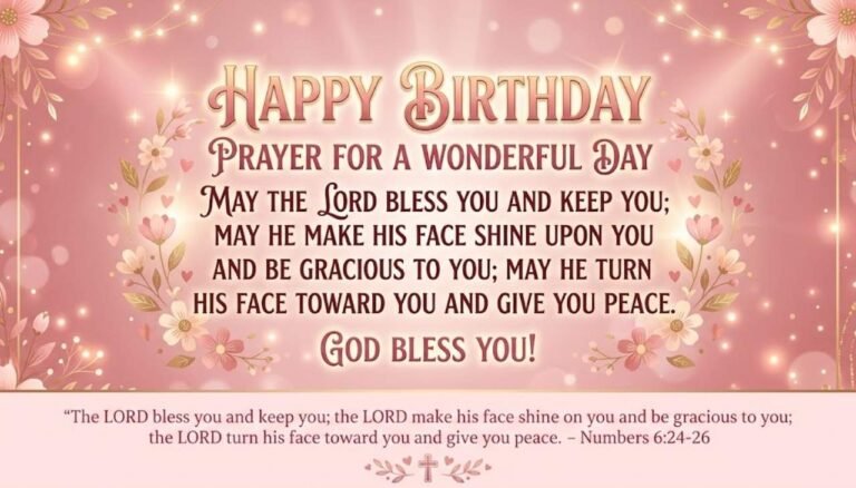 Prayer Happy Birthday God Bless You