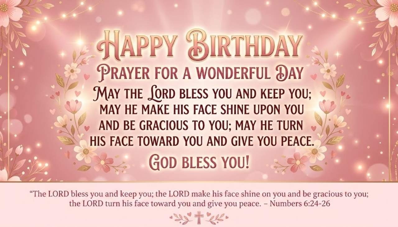 Prayer Happy Birthday God Bless You