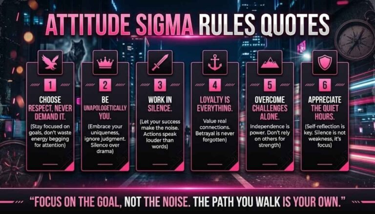 Attitude Sigma Rules Quotes