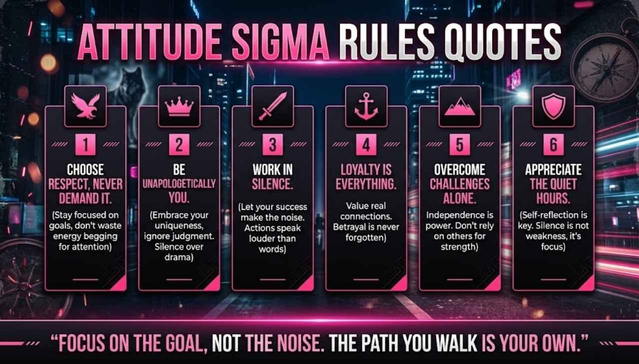 Attitude Sigma Rules Quotes