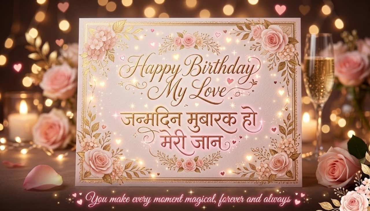 Birthday wishes for love in Hindi English