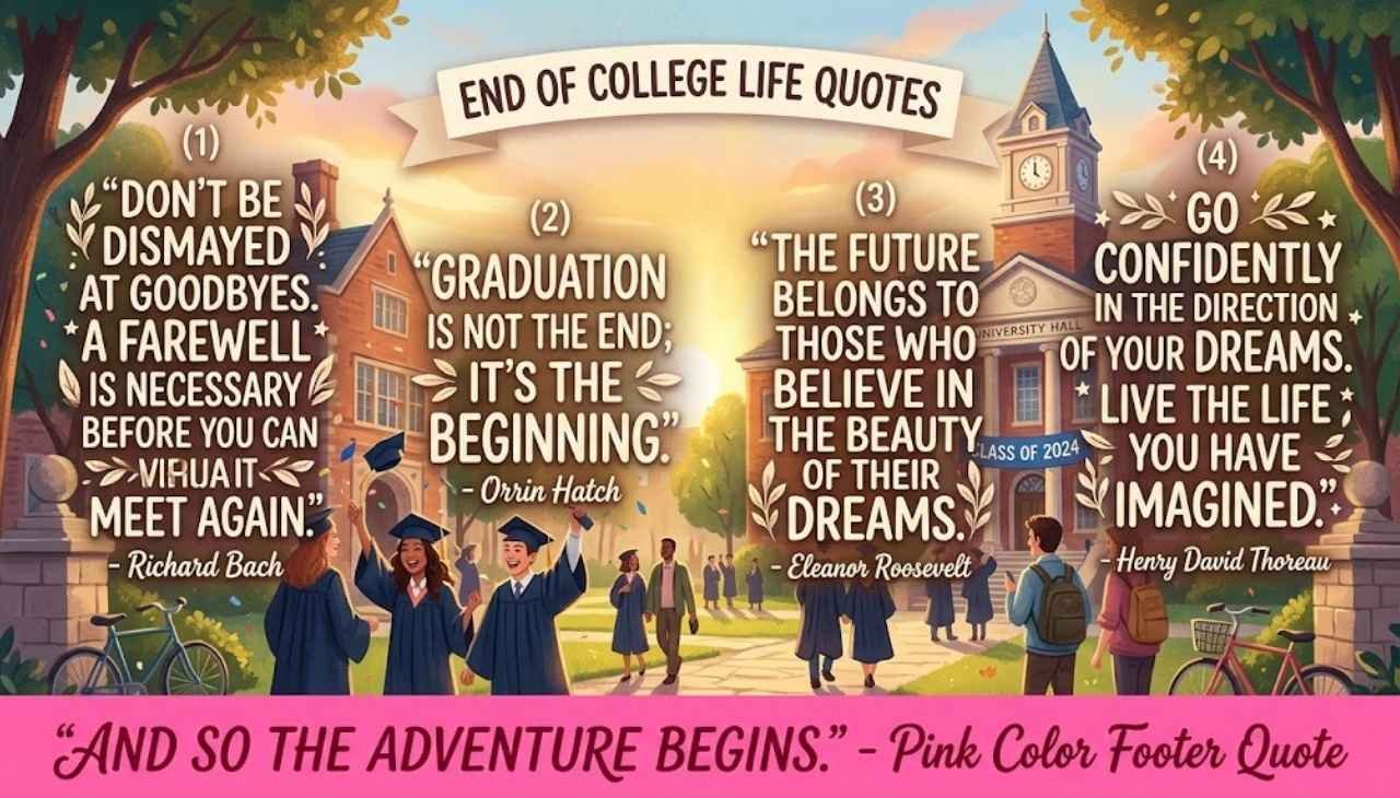 End of college life quotes