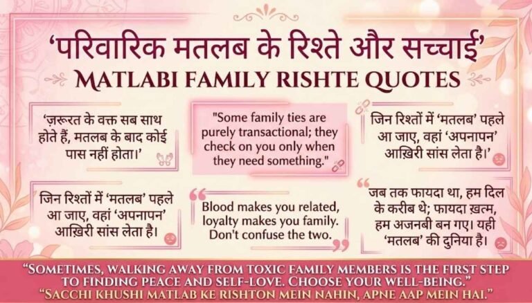 Family matlabi rishte quotes