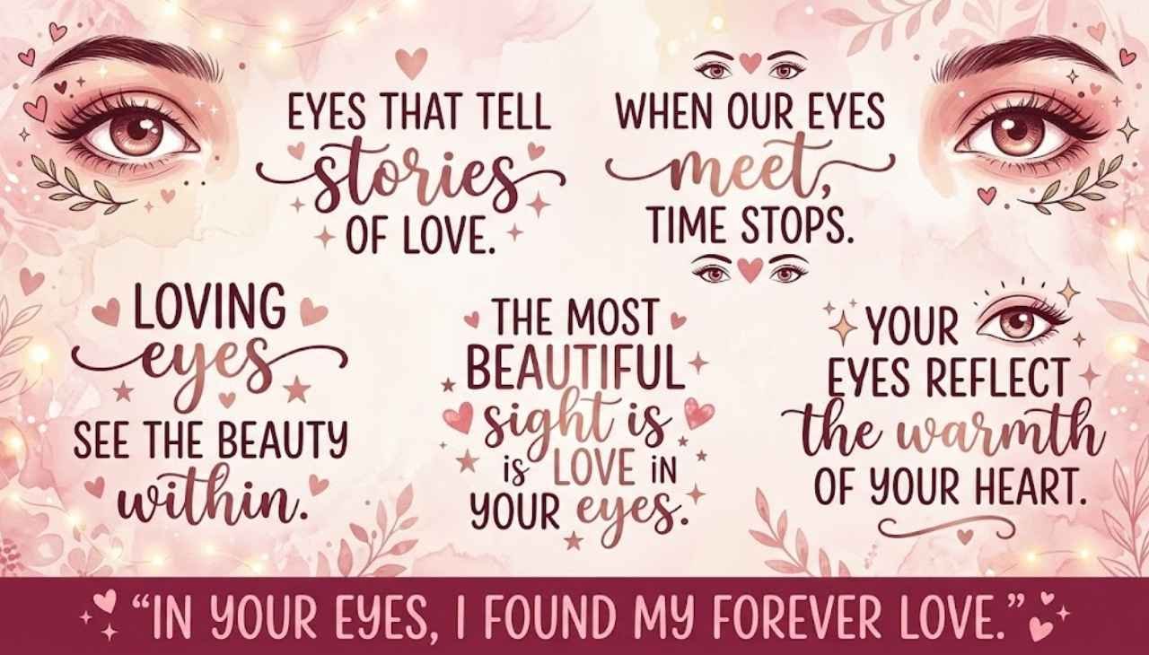 Love eyes quotes in English