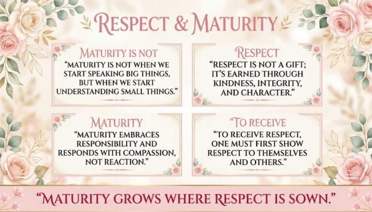 Maturity Quotes