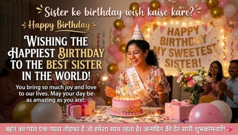 Sister Ko Birthday Wish Kaise Kare
