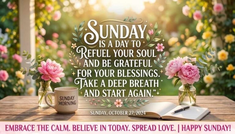 Uplifting Sunday Inspirational Quote: