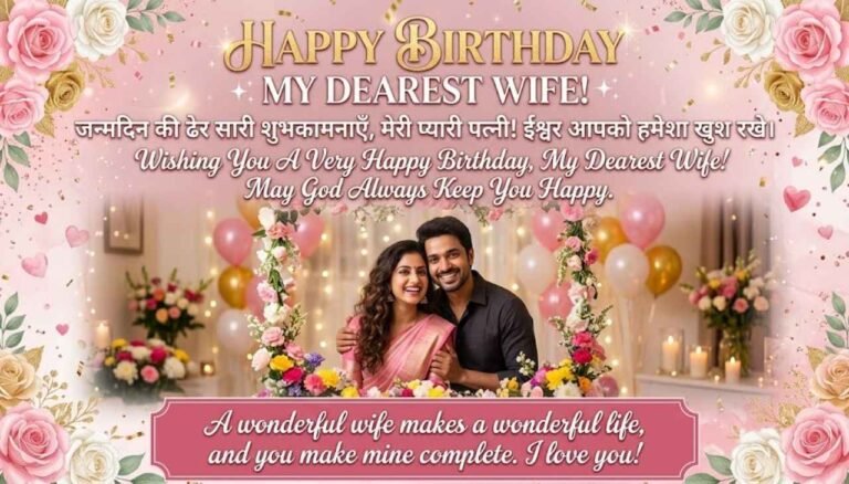 Wife Birthday Wishes In Hindi English