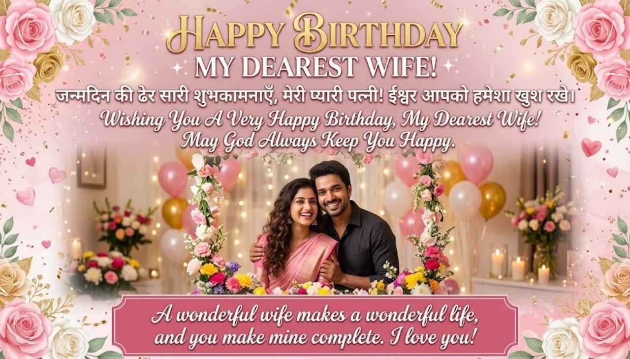 Wife Birthday Wishes In Hindi English